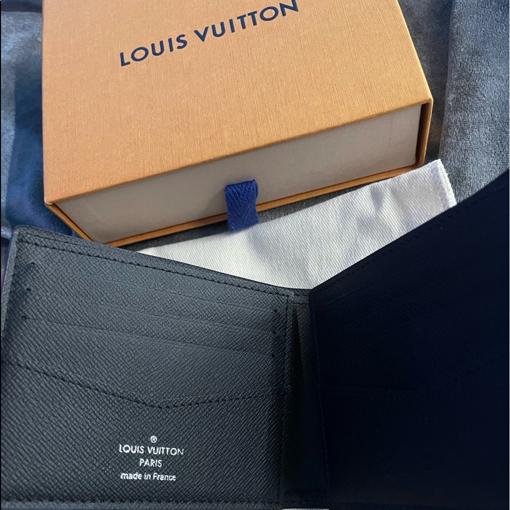 Louis Vuitton Damier Graphite World Map Slender